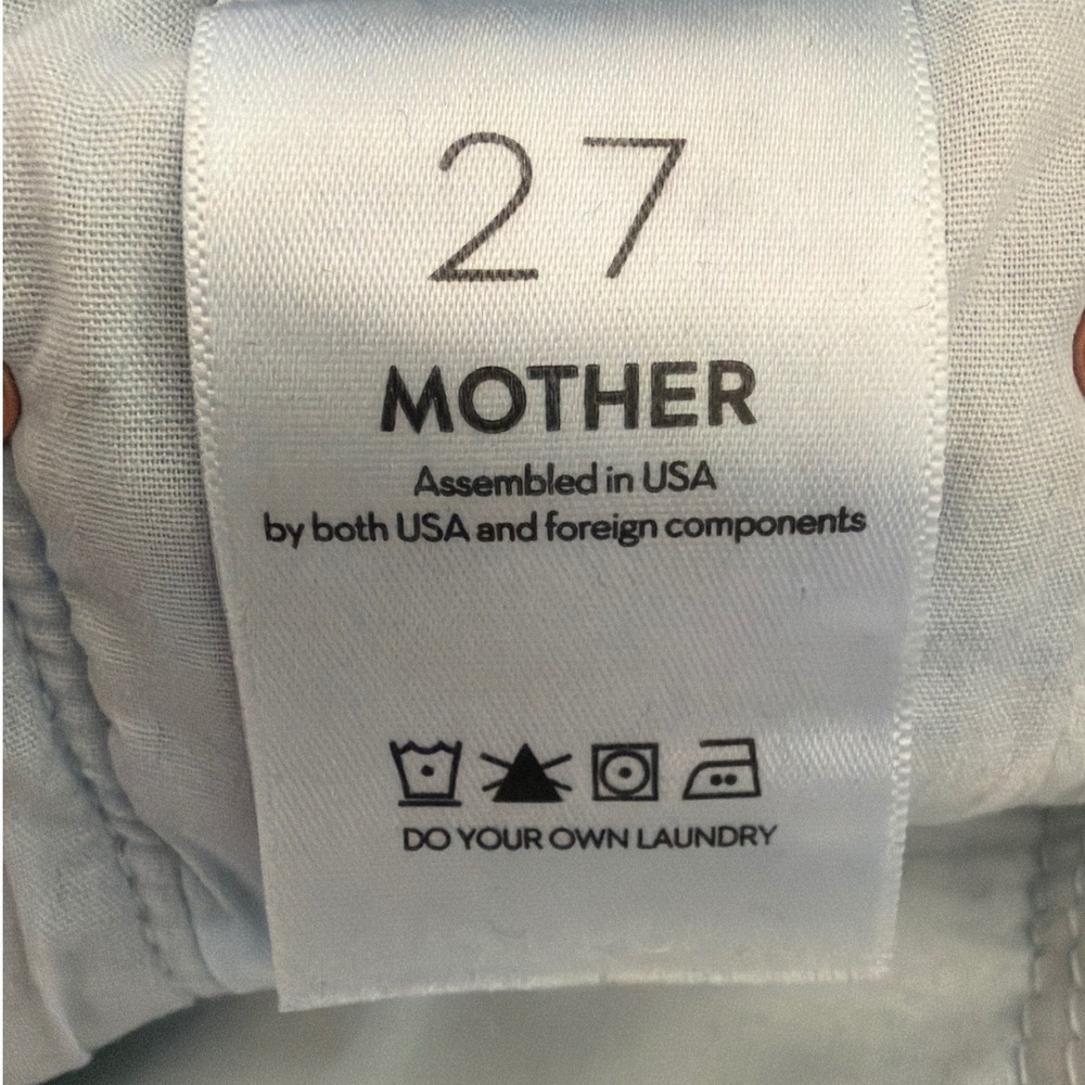 Mother The Mid Rise Rambler Zip Ankle Fray Jeans Sz 27 Straight Dugout Doobies - Picture 7 of 10